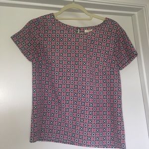 Jcrew shirt sleeve blouse